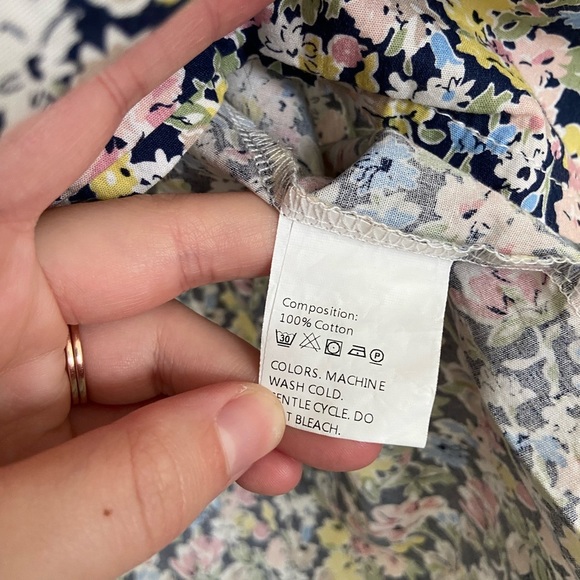 Vintage toddler girl’s floral‎ puff sleeve 100% cotton dress size 5T - Picture 5 of 7